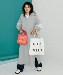 CITEN | ＜CITEN＞ハーフジップ バイカラー ワンピース(ワンピース)