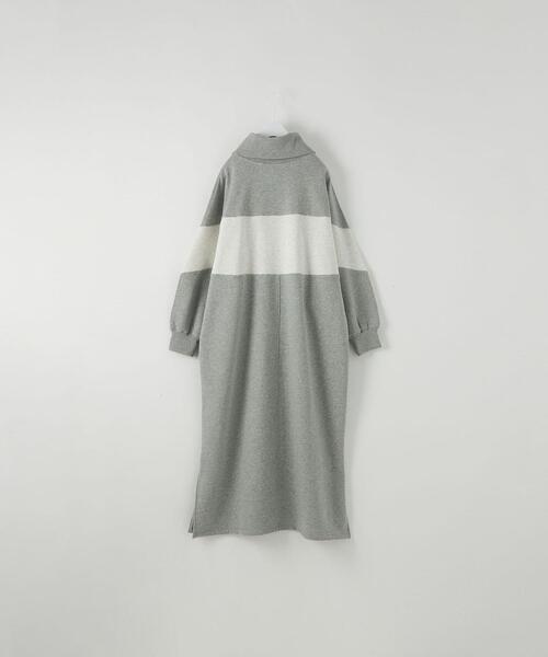 CITEN（シテン）の「＜CITEN＞ハーフジップ バイカラー ワンピース（ワンピース・レディース・ブラック/グレー・FREE）」の13枚目の写真