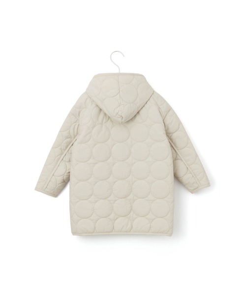 MAKE YOUR DAY（メイクユアデイ）の「ドットキルトコート■80～140cm（ダウンジャケット/コート・キッズ・ピンク/ブラック/アイボリー・80/90/100/110/120/130/140）」の12枚目の写真