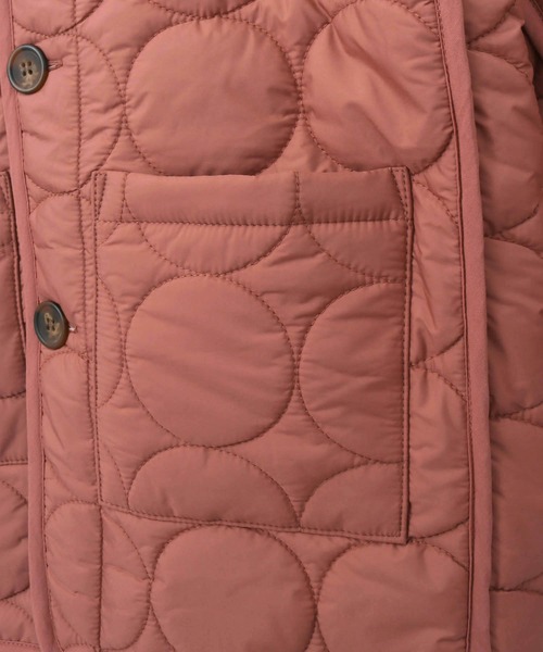 MAKE YOUR DAY（メイクユアデイ）の「ドットキルトコート■80～140cm（ダウンジャケット/コート・キッズ・ピンク/ブラック/アイボリー・80/90/100/110/120/130/140）」の15枚目の写真