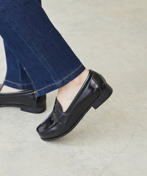 menue（メヌエ）の「晴雨兼用　コインローファー（レインシューズ・レディース・ブラック・18.0cm/19.0cm/20.0cm/21.0cm/21.5cm/22.0cm/22.5cm/23.0cm/23.5cm/24.0cm/24.5cm/25.0cm/25.5cm/26.0cm/27.0cm）」の5枚目の写真