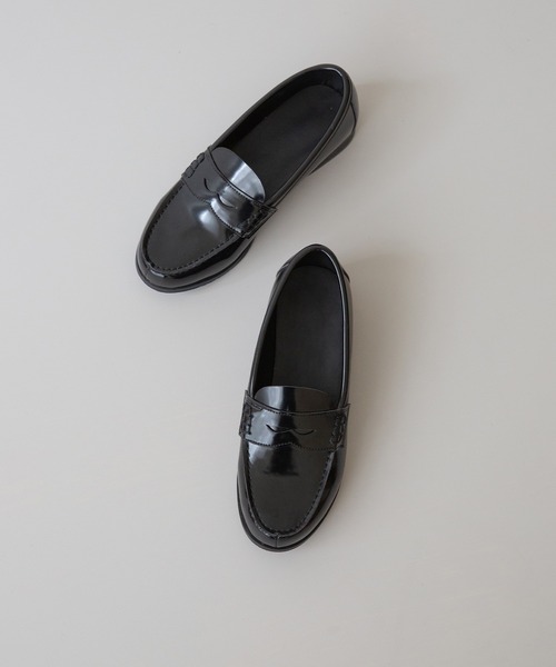 menue（メヌエ）の「晴雨兼用　コインローファー（レインシューズ・レディース・ブラック・18.0cm/19.0cm/20.0cm/21.0cm/21.5cm/22.0cm/22.5cm/23.0cm/23.5cm/24.0cm/24.5cm/25.0cm/25.5cm/26.0cm/27.0cm）」の6枚目の写真