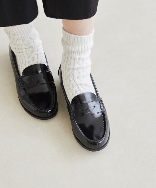 menue（メヌエ）の「晴雨兼用　コインローファー（レインシューズ・レディース・ブラック・18.0cm/19.0cm/20.0cm/21.0cm/21.5cm/22.0cm/22.5cm/23.0cm/23.5cm/24.0cm/24.5cm/25.0cm/25.5cm/26.0cm/27.0cm）」の10枚目の写真