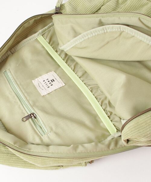 BILLABONG(ビラボン)の「BILLABONG レディース SCHOOLS OUT CORD バッグ 【2022年秋冬モデル】/ビラボンコーデュロイバックパック・リュックサック(バックパック/リュック・レディース・グリーン系その他/ブラウン系その他・FREE)」の17枚目の写真
