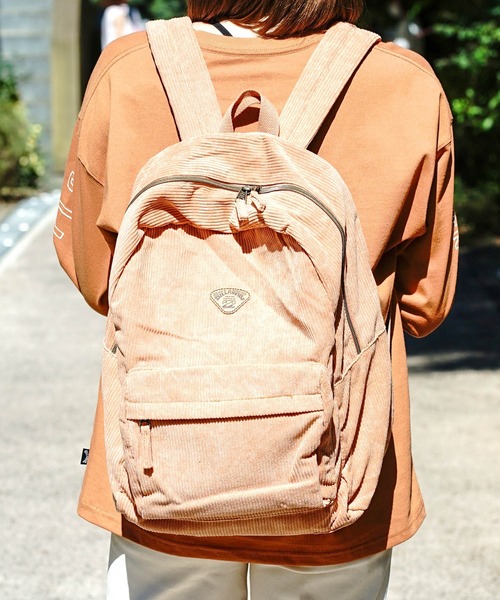 BILLABONG(ビラボン)の「BILLABONG レディース SCHOOLS OUT CORD バッグ 【2022年秋冬モデル】/ビラボンコーデュロイバックパック・リュックサック(バックパック/リュック・レディース・グリーン系その他/ブラウン系その他・FREE)」の10枚目の写真