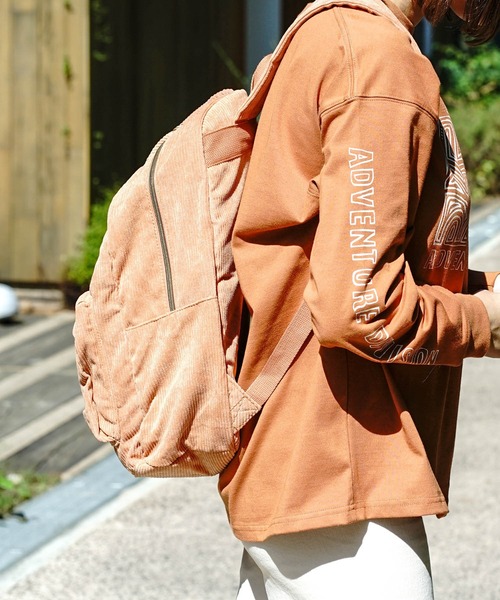 BILLABONG(ビラボン)の「BILLABONG レディース SCHOOLS OUT CORD バッグ 【2022年秋冬モデル】/ビラボンコーデュロイバックパック・リュックサック(バックパック/リュック・レディース・グリーン系その他/ブラウン系その他・FREE)」の11枚目の写真