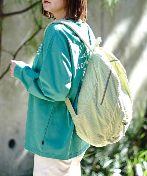 BILLABONG(ビラボン)の「BILLABONG レディース SCHOOLS OUT CORD バッグ 【2022年秋冬モデル】/ビラボンコーデュロイバックパック・リュックサック(バックパック/リュック・レディース・グリーン系その他/ブラウン系その他・FREE)」の5枚目の写真