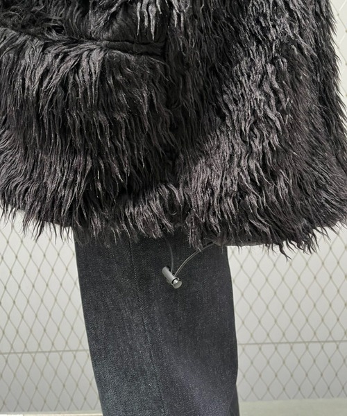 CIAOPANIC(チャオパニック)の「curly fleece biggest vest(ベスト・メンズ・ベージュ/ブラック・MEDIUM)」の5枚目の写真