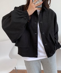 袖ボリュウームルーズシルエットジャケット
