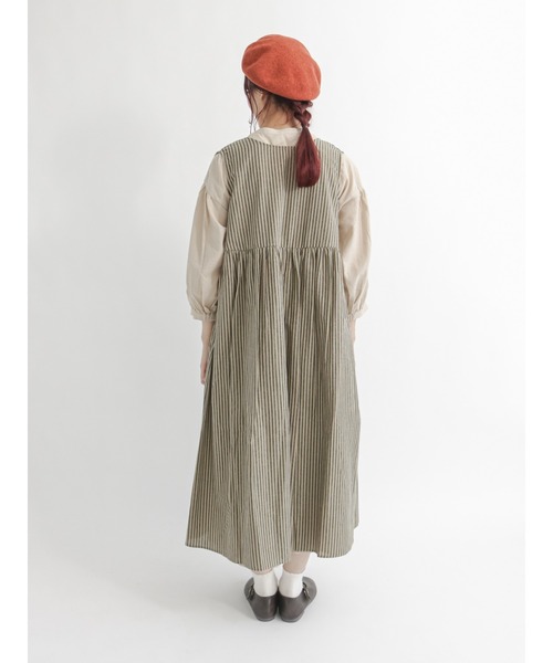 Samansa Mos2（サマンサ モスモス）の「前後着ノースリワンピース（ワンピース・レディース・グリーン/ブルー/ベージュ/ブラック・ﾌﾘ-）」の12枚目の写真