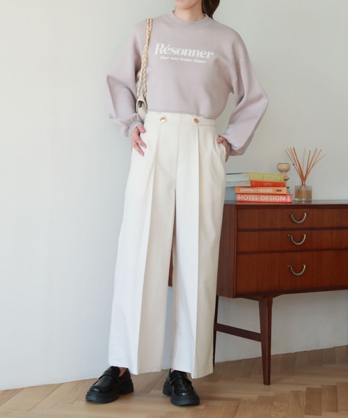 archives(アルシーヴ)の「サイドタブタックワイドパンツ(その他パンツ・レディース・アイボリー/モカ/ダークブルー・MEDIUM)」の7枚目の写真