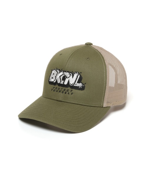 Back Channel（バックチャンネル）の「SPLASH BKCNL MESH CAP（キャップ・メンズ・ブラック/ベージュ/オリーブドラブ/ウィート・FREE）」の4枚目の写真