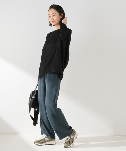 FRAMeWORK(フレームワーク)の「レーヨンナイロンポンチプルオーバー(Tシャツ/カットソー・レディース・ホワイト/ブラック/ブラウン・FREE)」の11枚目の写真