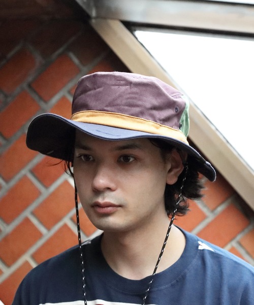 ８(eight)（エイト）の「BeProof 難燃アドベンチャーハット/カラビナ付き（ハット・メンズ・ブラック/ベージュ/グレー/マルチ・FREE）」の4枚目の写真