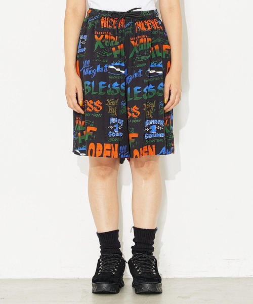 X-girl(エックスガール)の「X-girl × HUF SOUND RESORT SHORT(その他パンツ・レディース・ブラック・S/M)」の1枚目の写真