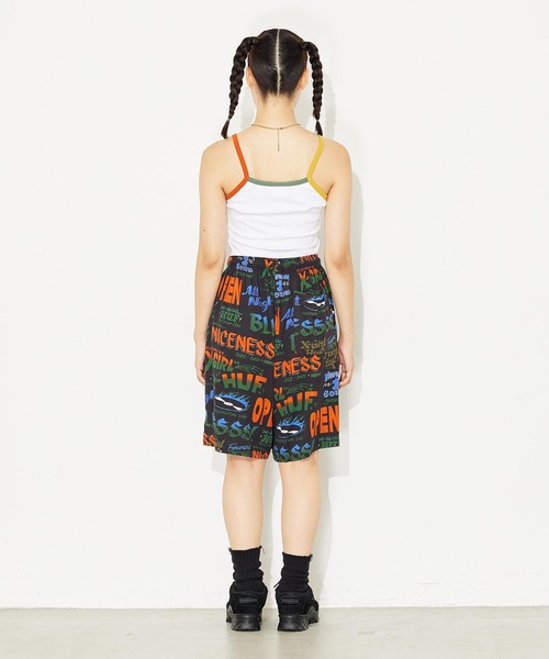 X-girl(エックスガール)の「X-girl × HUF SOUND RESORT SHORT(その他パンツ・レディース・ブラック・S/M)」の4枚目の写真