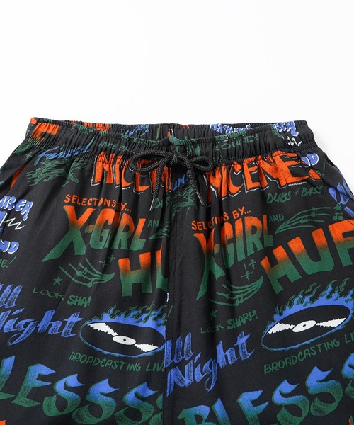X-girl(エックスガール)の「X-girl × HUF SOUND RESORT SHORT(その他パンツ・レディース・ブラック・S/M)」の8枚目の写真