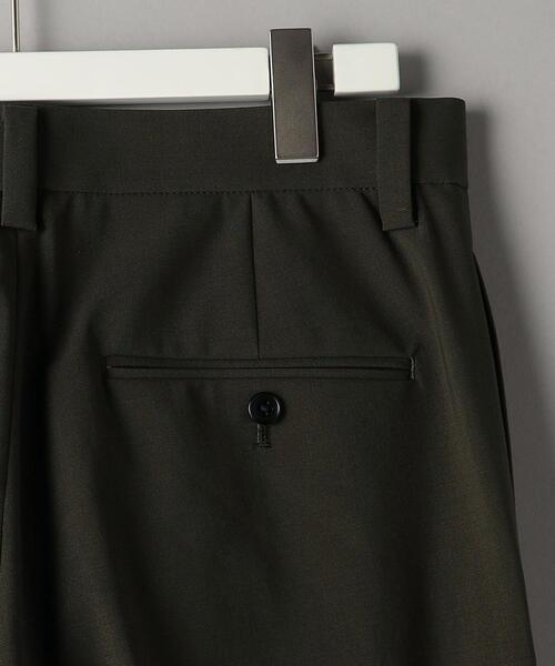 Thingless（シングレス）の「＜Thingless＞ T/W GABA 2PLEATS PANTS/パンツ（その他パンツ・メンズ・ブラック/ダークグリーン・S/M/L）」の7枚目の写真