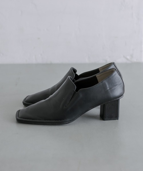 mystic(ミスティック)の「スクエアローファー(ローファー・レディース・ブラック/オフホワイト・38/36/37)」の5枚目の写真