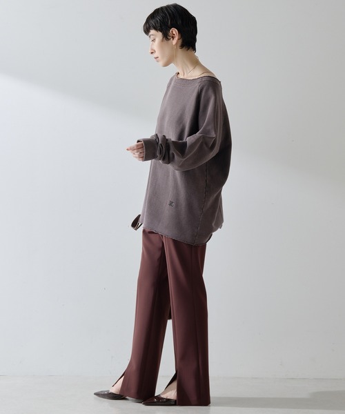 【新品未使用】willfully センタースリットパンツ WILLFULLY（ウィルフリー）の「center slit relax flare PT