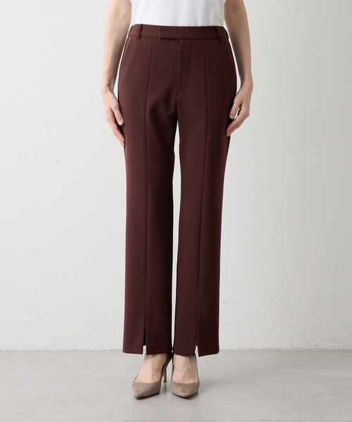 美品 定価2.4万円❤️ウィムガゼット スリットパンツ⭐️送料無料 Whim Gazette スラックス パンツ フロントスリットパンツ