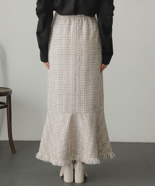 SENSE OF PLACE by URBAN RESEARCH（センスオブプレイスバイアーバンリサーチ）の「ツイードマーメイドスカート（スカート・レディース・ベージュ系その他/ブラック・SMALL/MEDIUM）」の18枚目の写真