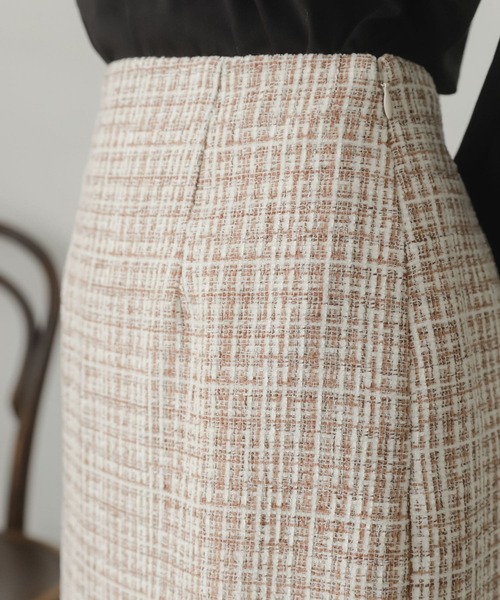 SENSE OF PLACE by URBAN RESEARCH（センスオブプレイスバイアーバンリサーチ）の「ツイードマーメイドスカート（スカート・レディース・ベージュ系その他/ブラック・SMALL/MEDIUM）」の19枚目の写真