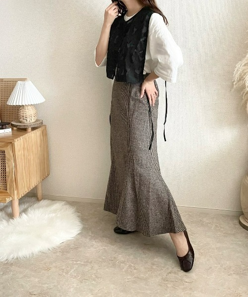 ECRIRE（エクリール）の「【TOMOコラボ】レイヤードレースブラウス（シャツ/ブラウス・レディース・ブラック/ベージュ/オフホワイト・M/L）」の6枚目の写真