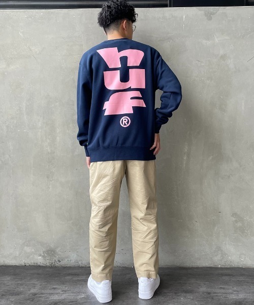 HUF/ハフ] MEGABLAST バックプリント クルーネックスウェット