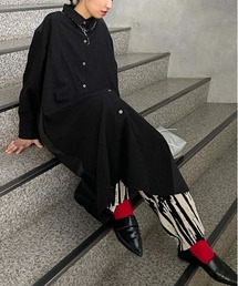 シャツワンピース（ブラック/黒色系）ファッション通販 - ZOZOTOWN