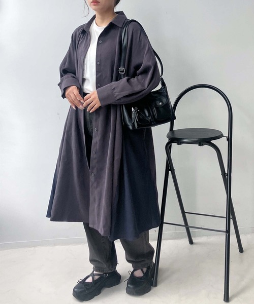 AS KNOW AS plus（アズノゥアズプラス）の「♪異素材合わせてシャツワンピース（シャツワンピース・レディース・ブラック系その他/ブラック系その他2/ネイビー系/オレンジ系その他/ミント/ブラウン系その他/ネイビー系1/ブラウン/チャコールグレー/ネイビー系2/グリーン系/ブラック系その他3/ネイビー系3/ブルー系/ホワイト系/ネイビー系4/ブラック系/グリーン系1/ブラック系1/ブラウン系その他3/ブラウン系その他2/ベージュ系その他/カーキ系/グレー系/ブラック系4/オレンジ系その他2/グレー系1/ネイビー系5/ブルー系3/カーキ系3/ブラック系3/ベージュ系その他6/ブラック系6/レッド系6/カーキ系6/グレー系その他6/ブルー系その他/ネイビー系6/ブルー系2/グリーン系2/ベージュ系2/ブラック系2/カーキ系7/ネイビー系7/ベージュ系その他7/ネイビー系8/ブラウン系その他4/グレー系2/ネイビー系9/カーキ系8/グレー系3/マルチ/ブルー系5/グレー系その他5/ブラック系その他5/ホワイト系その他5/ブラック系5/ブルー系その他5・FREE）」の20枚目の写真