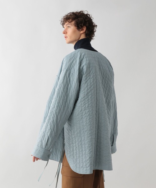 STERNBERG（スタンバーグ）の「STERNBERG/キルティングシャツJK/123261（ナイロンジャケット・メンズ・ブラック/スカイブルー・MEDIUM/LARGE）」の17枚目の写真