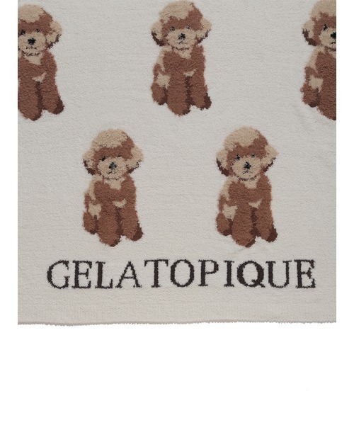 gelato pique トイプードルジャガードブランケット トイプードルジャガードブランケット（ブランケット）｜gelato