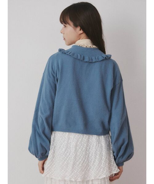 merry jenny（メリージェニー）の「bearフリルカラーカーディガン（カーディガン/ボレロ・レディース・ブラック/ブルー/グリーン/ピンク・FREE）」の14枚目の写真