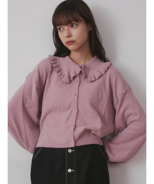 merry jenny（メリージェニー）の「bearフリルカラーカーディガン（カーディガン/ボレロ・レディース・ブラック/ブルー/グリーン/ピンク・FREE）」の20枚目の写真