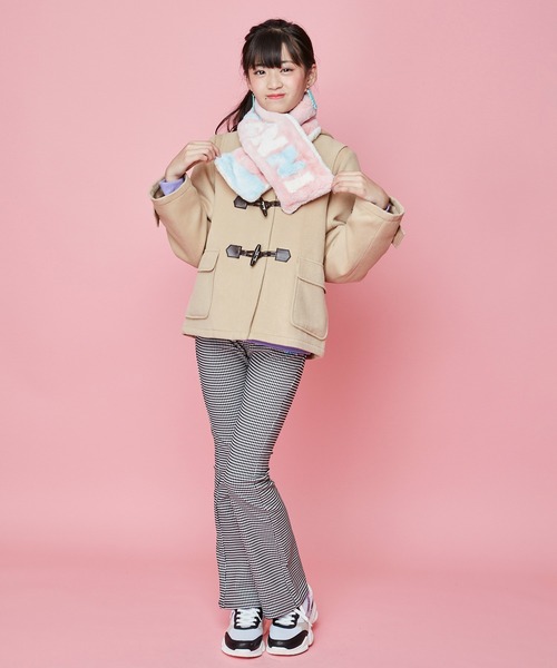 JENNI love(ジェニィラブ)の「メルトンダッフルコート(ダッフルコート・キッズ・ベージュ/サックスブルー/ネイビー・140cm/160cm/130cm/150cm)」の6枚目の写真