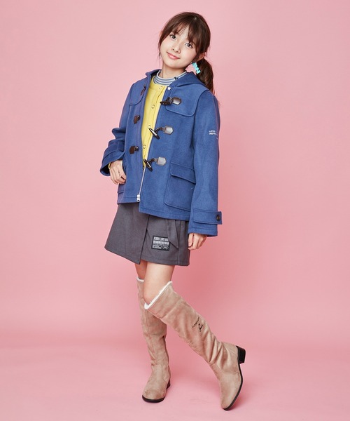 JENNI love(ジェニィラブ)の「メルトンダッフルコート(ダッフルコート・キッズ・ベージュ/サックスブルー/ネイビー・140cm/160cm/130cm/150cm)」の8枚目の写真