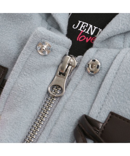 JENNI love(ジェニィラブ)の「メルトンダッフルコート(ダッフルコート・キッズ・ベージュ/サックスブルー/ネイビー・140cm/160cm/130cm/150cm)」の21枚目の写真
