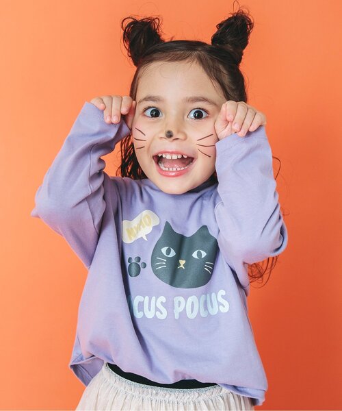 BREEZE（ブリーズ）の「バラエティーTシャツ（Tシャツ/カットソー・キッズ・パープル/ミント/オフホワイト/ブラウン/イエロー/オレンジ/ラベンダー/ブラック/カーキ・100/110/90/80/120/140/130）」の7枚目の写真