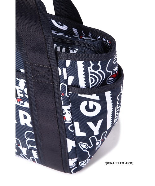 PEARLY GATES GRAFFLEX どうしちゃったＰＧ　総柄カートＢＡＧ PEARLY GATES | GRAFFLEX】どうしちゃったPG 総柄カートBAG(UNISEX)
