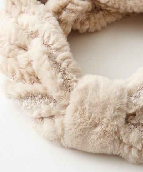 【新品未使用】AIMER フェイクファースヌード ベージュ フェイクファースヌード(FREE ベージュ): AIMER | エメ｜ミマツ