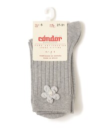 condor:フラワー リブ ソックス