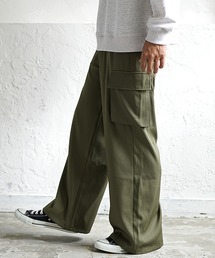 MinoriTY | 【MinoriTY】とろみ素材落ち感ワイドカーゴパンツ ワイドパンツ メンズ 秋服(カーゴパンツ)