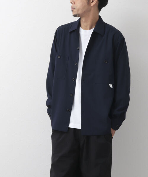 NOLLEY'S goodman(ノーリーズグッドマン)の「CREWMAN SHIRT オープンカラーシャツ(シャツ/ブラウス・メンズ・ダークネイビー/チャコールグレー/ライトグレー・M/L/S)」の3枚目の写真