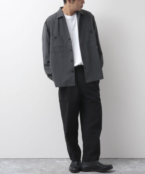 NOLLEY'S goodman(ノーリーズグッドマン)の「CREWMAN SHIRT オープンカラーシャツ(シャツ/ブラウス・メンズ・ダークネイビー/チャコールグレー/ライトグレー・M/L/S)」の10枚目の写真