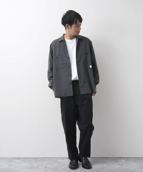 NOLLEY'S goodman(ノーリーズグッドマン)の「CREWMAN SHIRT オープンカラーシャツ(シャツ/ブラウス・メンズ・ダークネイビー/チャコールグレー/ライトグレー・M/L/S)」の13枚目の写真