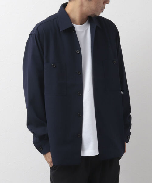 NOLLEY'S goodman(ノーリーズグッドマン)の「CREWMAN SHIRT オープンカラーシャツ(シャツ/ブラウス・メンズ・ダークネイビー/チャコールグレー/ライトグレー・M/L/S)」の16枚目の写真