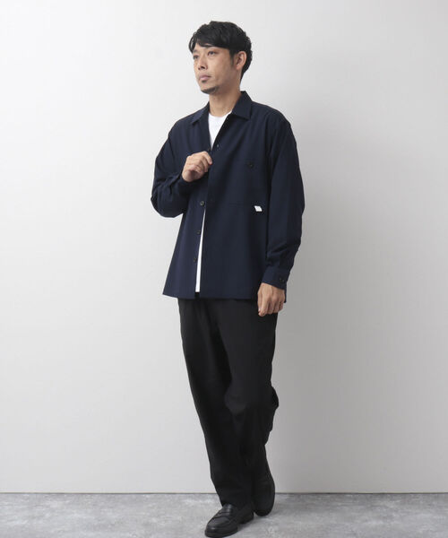 NOLLEY'S goodman(ノーリーズグッドマン)の「CREWMAN SHIRT オープンカラーシャツ(シャツ/ブラウス・メンズ・ダークネイビー/チャコールグレー/ライトグレー・M/L/S)」の11枚目の写真