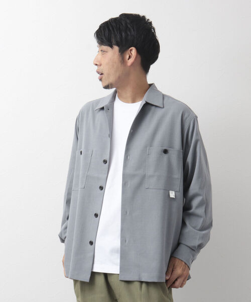 NOLLEY'S goodman(ノーリーズグッドマン)の「CREWMAN SHIRT オープンカラーシャツ(シャツ/ブラウス・メンズ・ダークネイビー/チャコールグレー/ライトグレー・M/L/S)」の8枚目の写真