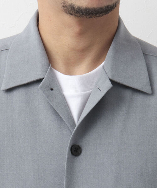 NOLLEY'S goodman(ノーリーズグッドマン)の「CREWMAN SHIRT オープンカラーシャツ(シャツ/ブラウス・メンズ・ダークネイビー/チャコールグレー/ライトグレー・M/L/S)」の12枚目の写真